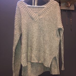 Hollister V-Neck Fuzzy Sweater